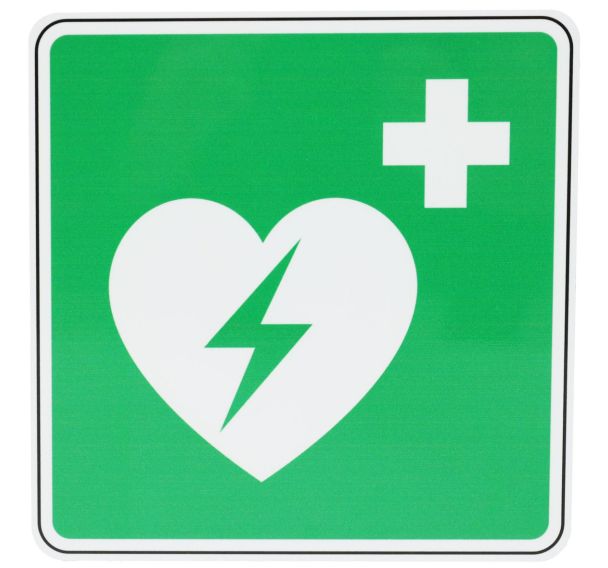 Panneau Défibrillateur automatisé externe Alu 200x200 mm