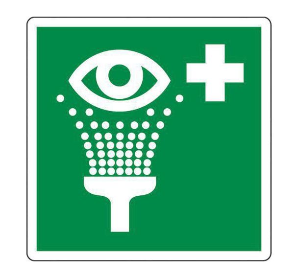 Panneau Equipement de rinçage des yeux - PVC - Manutan Expert