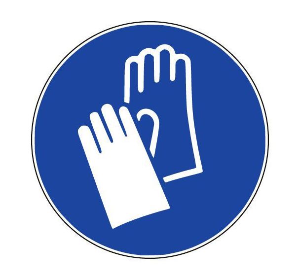 Panneau Gants de protection obligatoires - PVC - Manutan Expert