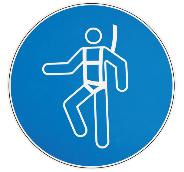 Panneau Harnais de sécurité obligatoire  Aluminium  350 mm