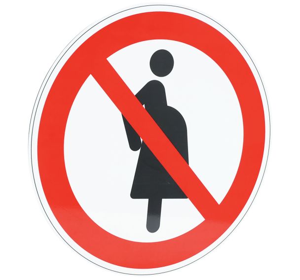Panneau Interdit aux femmes enceintes aluminium - Manutan Expert