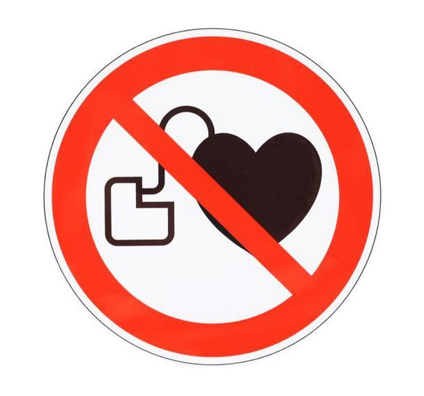Panneau Interdit stimulateur cardiaque adhésif - Manutan Expert