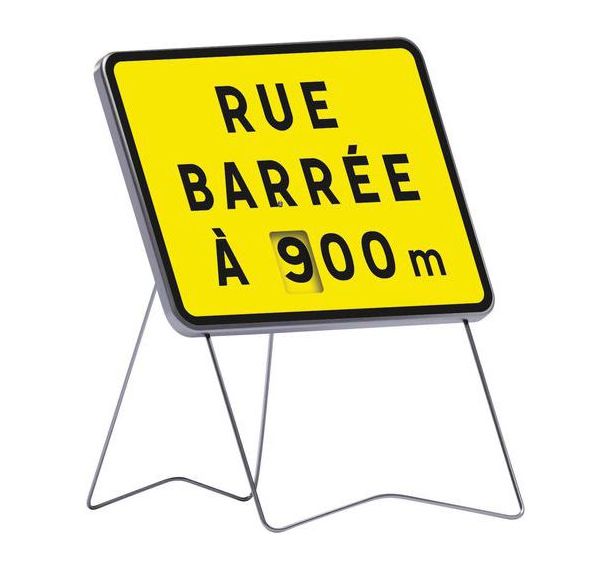 Panneau KC1 Rue barrée (disque chiffres) - C1 - 800x600