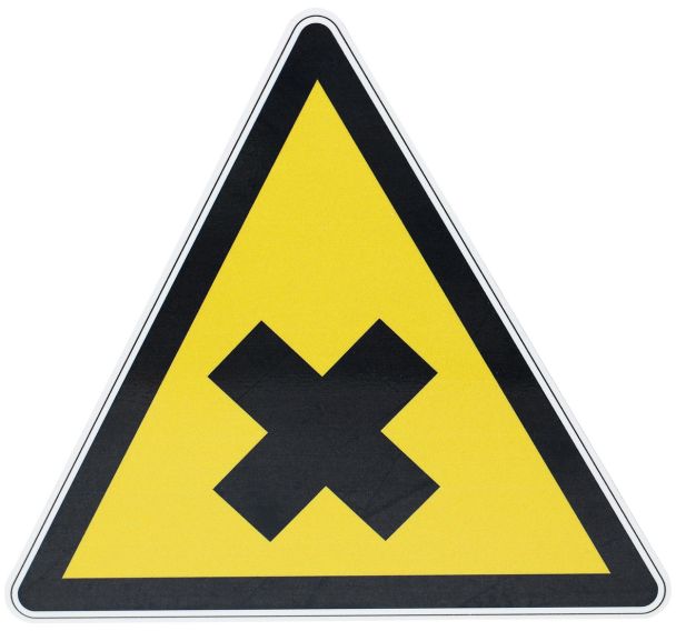 Panneau Matières nocives ou irritantes  Aluminium  200 mm