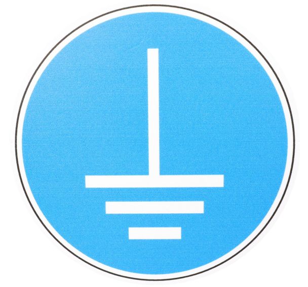 Panneau Mise à la terre obligatoire PVC 100 mm
