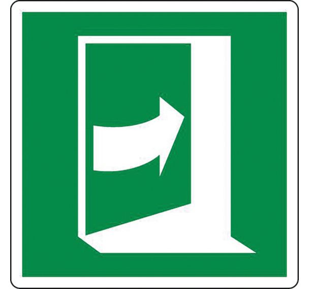Panneau Porte ouverture côté droit  Adhésif  120x120 mm