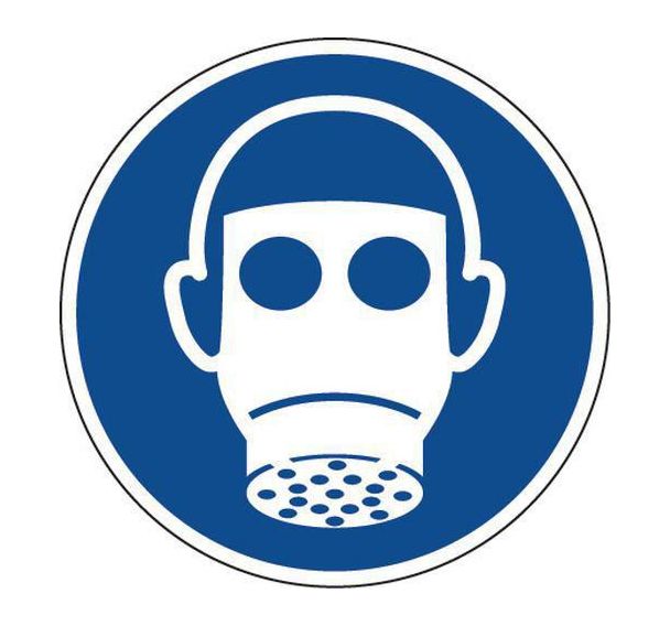 Panneau Protection des voies respiratoires - PVC - Manutan Expert