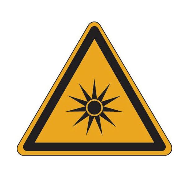 Panneau SL 30 cm (danger radiations optiques)