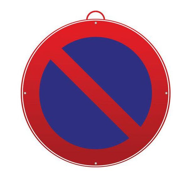 Panneau "Stationnement interdit"