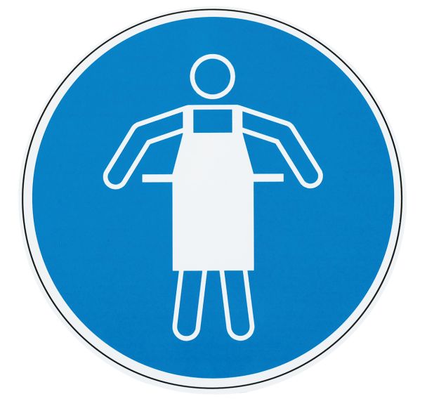 Panneau Tablier de protection obligatoire Aluminium 300 mm