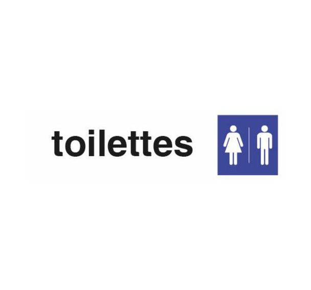 Panneau Toilette mixte - 170 x 47 mm - Pavo