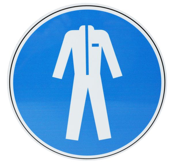 Panneau Vêtements de protection obligatoires Aluminium 200mm