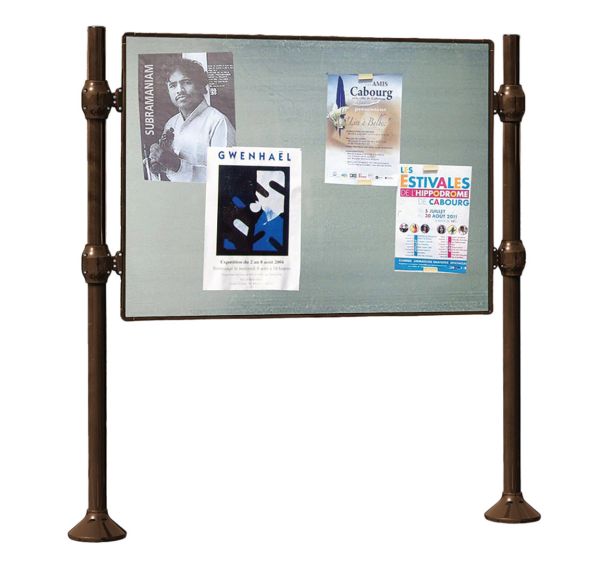 Panneau affichage double face - inox - Procity