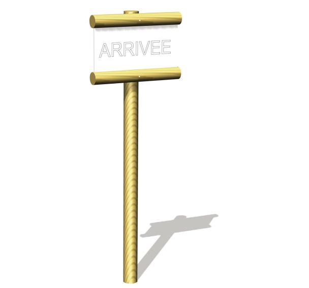 Panneau arrivée