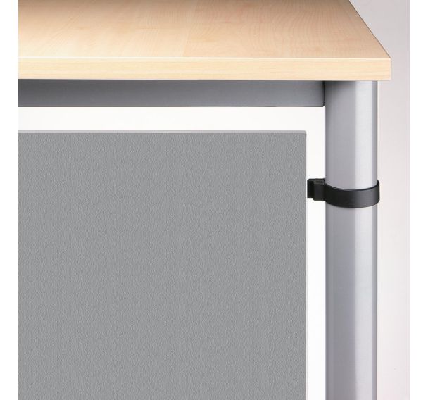 Panneau brise-vue argenté pour angle série H-Argent-200cm