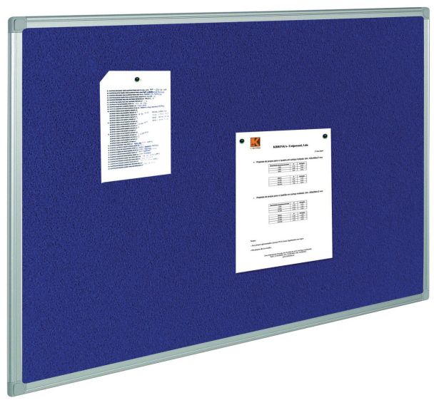 Panneau d'affichage textile - Bleu