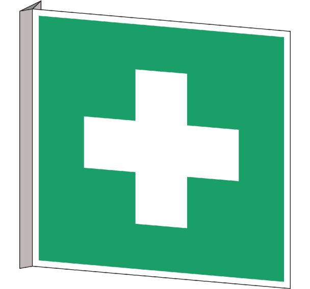 Panneau d'évacuation-secours -''Premier secours'' - Rigide