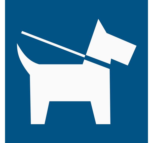 Panneau d'information - Chiens en laisse - Djois Made By Tarifold