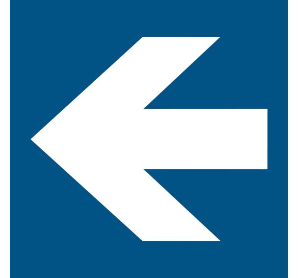 Panneau d'information - Fleche vers la gauche - Djois Made By Tarifold