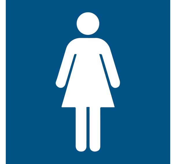 Panneau d'information - WC femmes - Djois Made By Tarifold