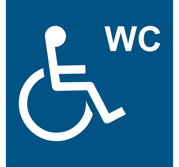 Panneau d'information - WC handicapes - Djois Made By Tarifold