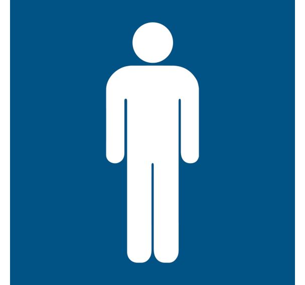 Panneau d'information - WC hommes - Djois Made By Tarifold