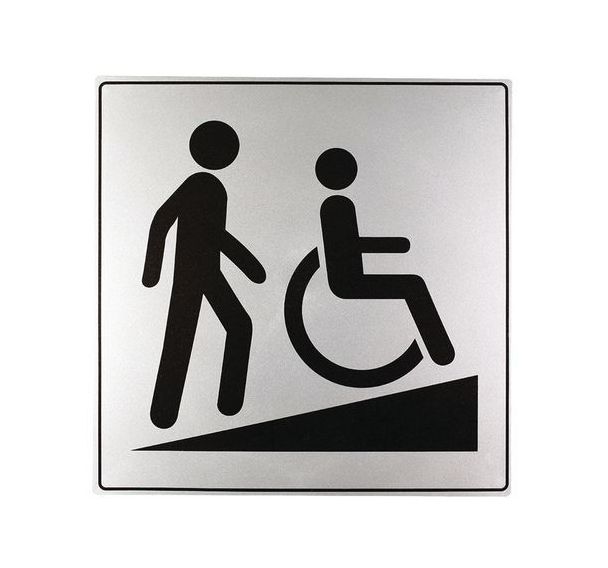 Panneau d’information standardisé ISO 7001 'rampe d'accès'