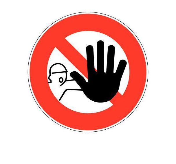 Panneau d'interdiction - ''Accès interdit aux personnes non-autorisées'' - Rigide