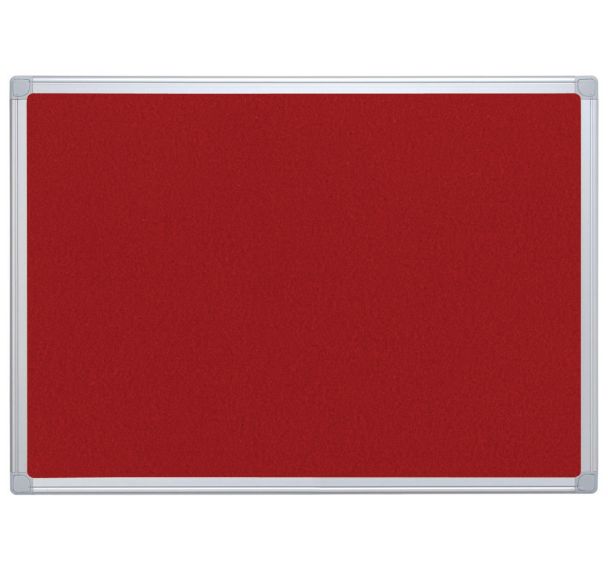 Panneau d'affichage textile - Rouge