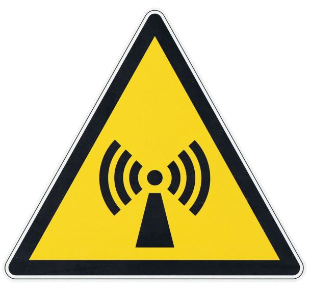 Panneau danger -Radiations non ionisantes- Aluminium - 350mm