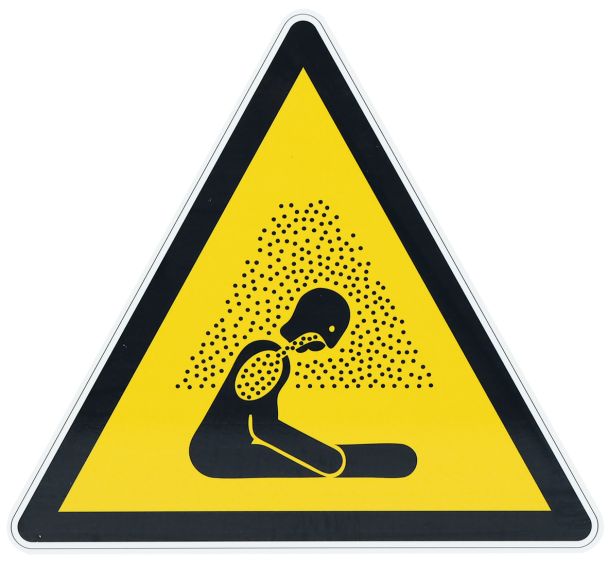 Panneau danger - Atmosphère asphyxiante - Aluminium - 350 mm