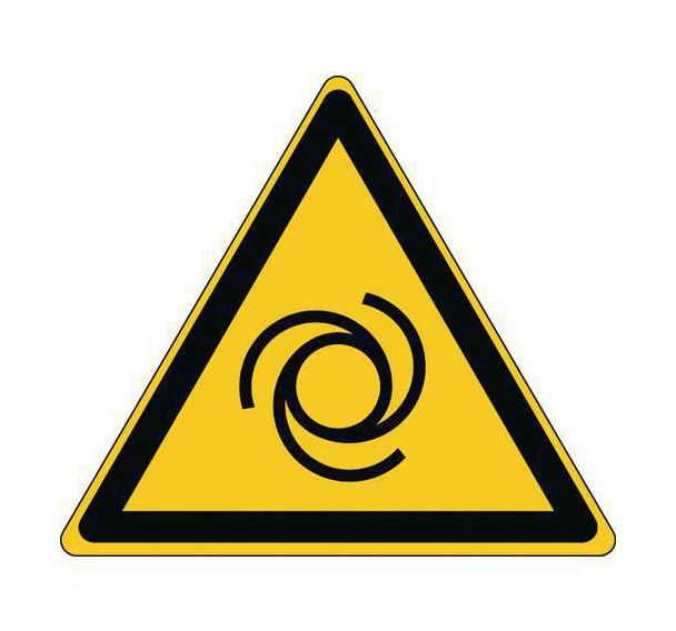 Panneau danger - Démarrage automatique - PVC - 100 mm