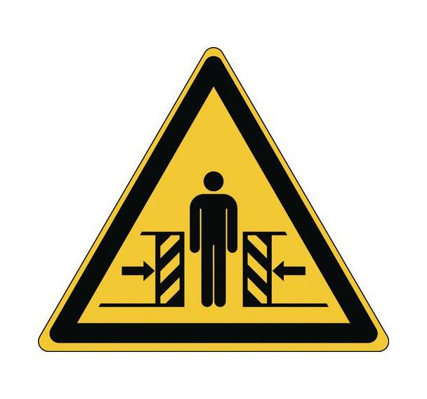 Panneau danger - Écrasement - Rigide