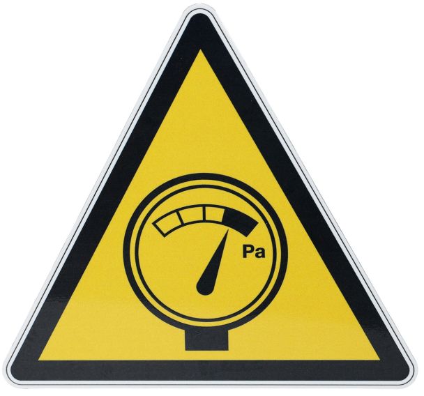 Panneau danger - Haute pression - Aluminium - 200 mm