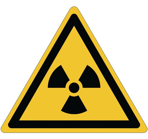 Panneau danger - Matières radioactives - Adhésif