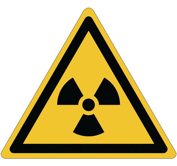 Panneau danger - Matières radioactives - Aluminium - 200 mm