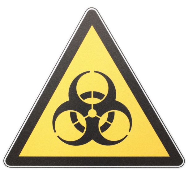 Panneau danger - Risque biologique - PVC - Manutan Expert