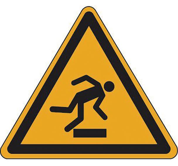 Panneau danger - obstacle au sol - Aluminium  - Manutan Expert