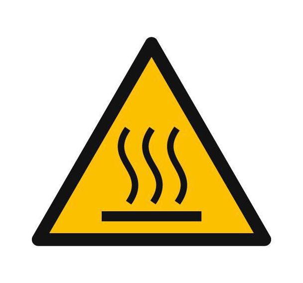Panneau danger - Surface chaude - PVC - Manutan Expert