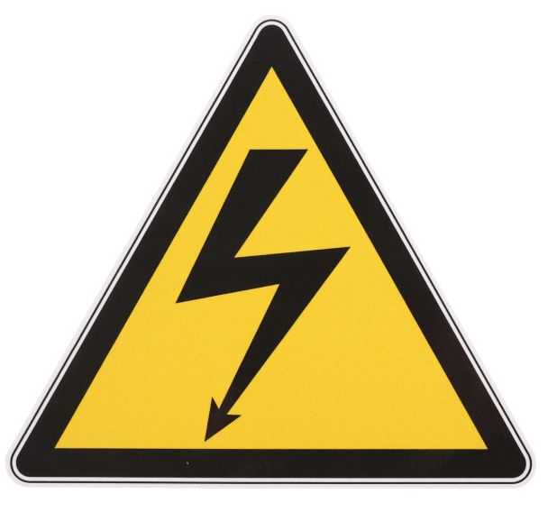 Panneau danger - Tension électrique - Adhésif - Manutan Expert