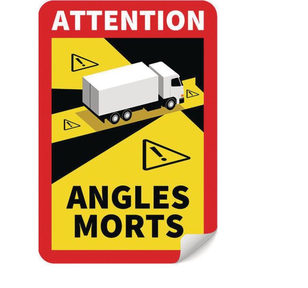 Panneau danger angles morts pour Camion - Novap