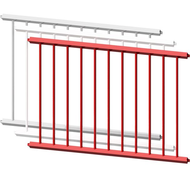 Panneau de clôture galvanisé - Espace axial - Schake