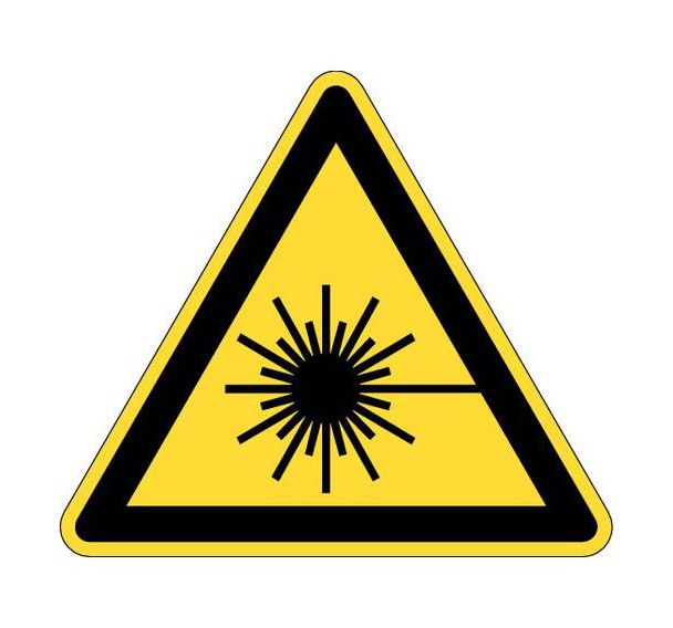 Panneau de danger - ''Danger rayonnement laser'' - Rigide