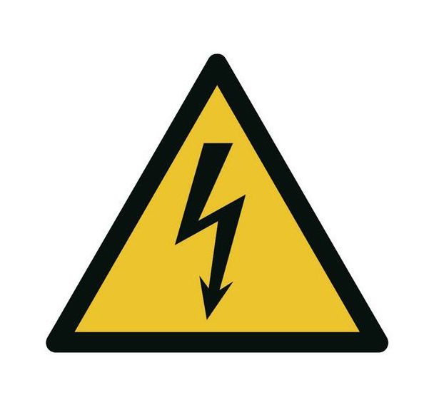 Panneau de danger - ''Tension électrique'' - Rigide