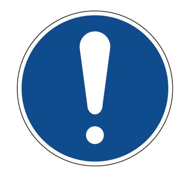 Panneau de diamètre 30 cm (Panneau d'obligation général)