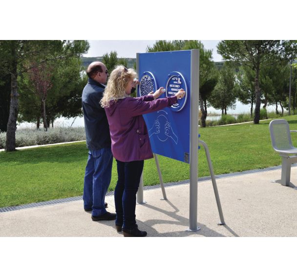 Panneau de manipulation avec labyrinthes