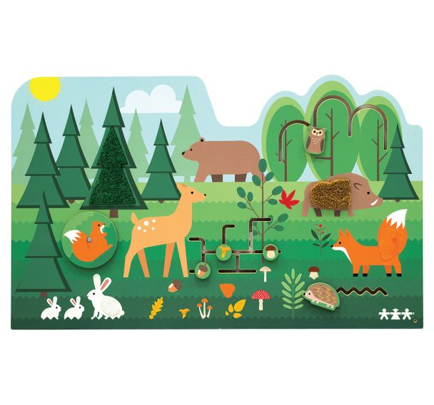 Panneau de manipulation mural sensoriel animaux
