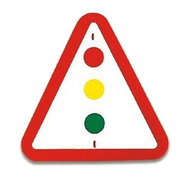 Panneau de signalisation- Feu tricolore