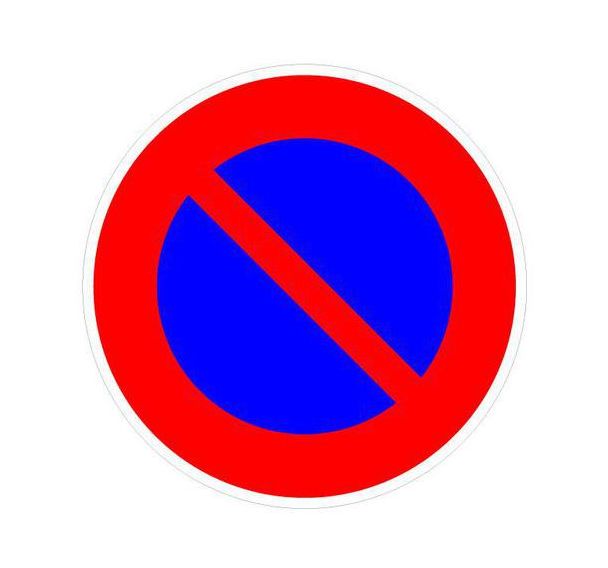 Panneau de signalisation B6A1 Stationnement interdit - Kelias
