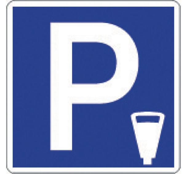 Panneau de signalisation d'indication - C1c - Parking payant ou lieu aménagé pour le stationnement payant